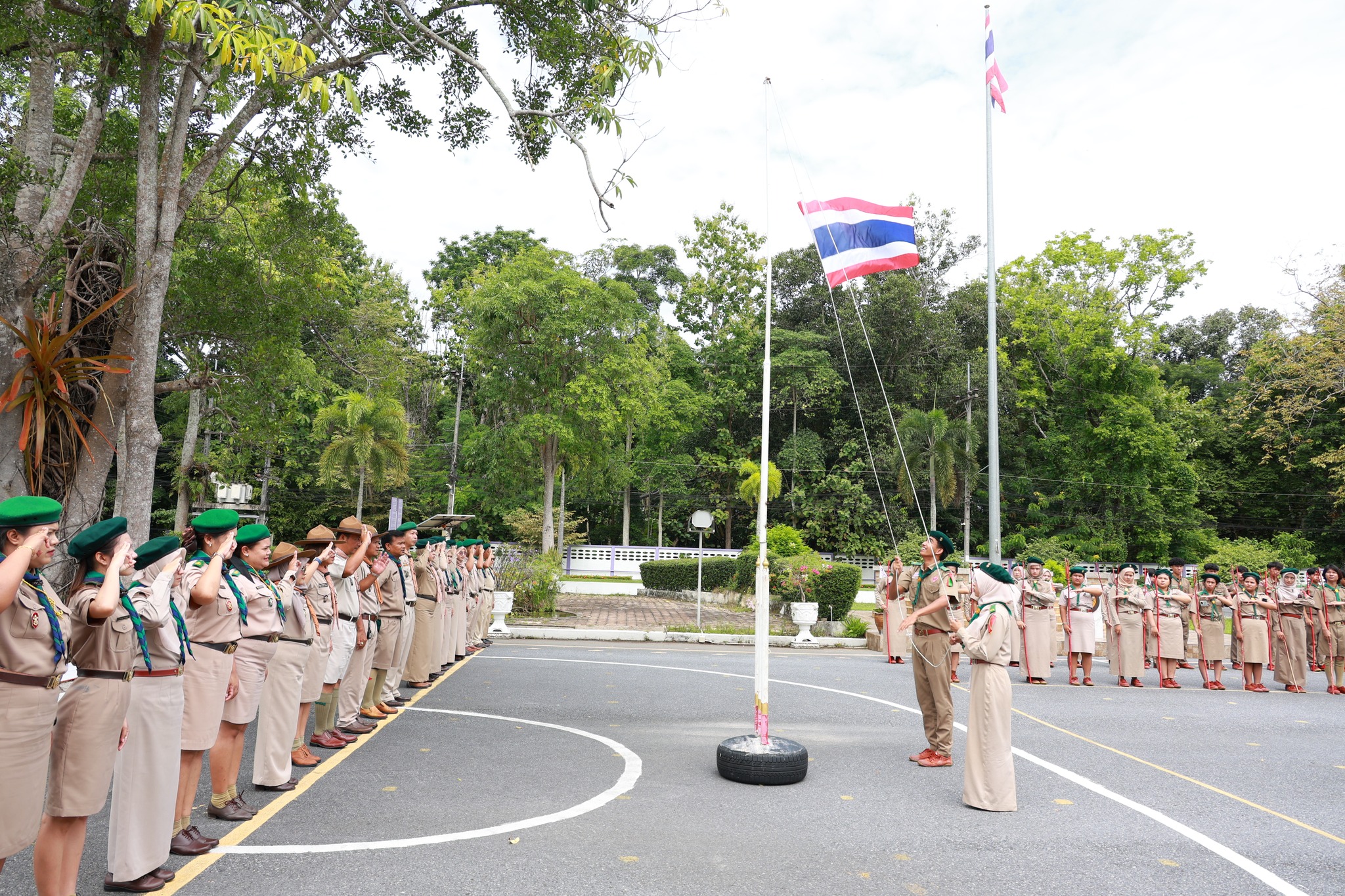 พิธีปิดโครงการเดินทางไกลอยู่ค่ายพักแรม ลูกเสือเนตรนารีวิสามัญ ประจำปีการศึกษา 2568
